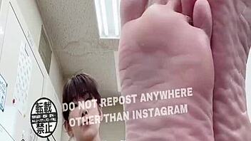 want to see asian feet in the office?
