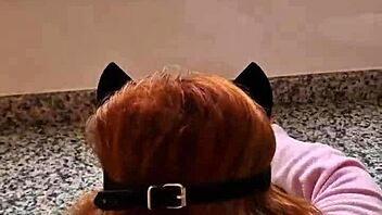 spanish redhead slut fucks and sucks in kitchen with neighbors 😈