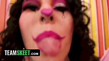 concept clussy clown pussy feat satine summers & chad alva - teamskeet labs