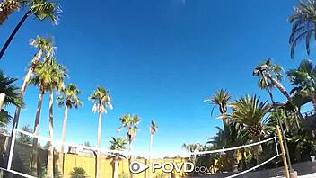 anissa kate gets a backyard massage that turns into anal