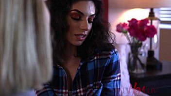 allherluv com sneak peek at coming out with blonde lesbian duo