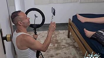 i recorded all the fucking behind the cameras - making of lesbian scene with nicoly mattos - soraya paulista - fabio lavatti