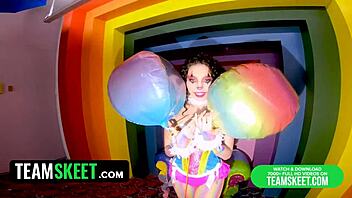 concept clussy clown pussy feat satine summers & chad alva - teamskeet labs