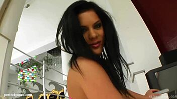 madison parker gets a creampie in this gonzo threesome scene