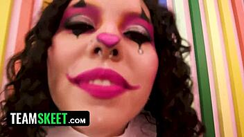 concept clussy clown pussy feat satine summers & chad alva - teamskeet labs