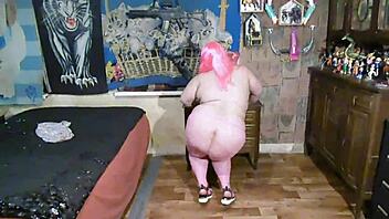 Pink strip dance with clothes ripped by mature milf amateurs