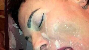 Wife in stockings gets a creampie