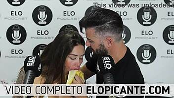sara blonde chupa la banana con crema de elo podcast 🍌😋