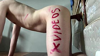 A cute twink goes deep with anal toys