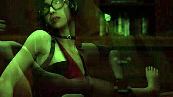 Ada's sensual ride on Leone's animated 3D hentai game