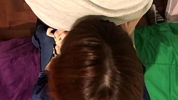 Watch this redhead latina making her boyfriend cum in her mouth pov