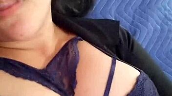 Showing off her wet pussy in this narrative scene