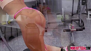 Fit Kitty Finds Perfect Workout Partner for Deepthroat and Cumshot Action