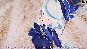 furina gets fucked naked in genshin impact full scene on red.