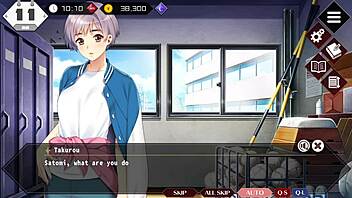 Satomi's events and ending in Doukyuusei at the coffee shop