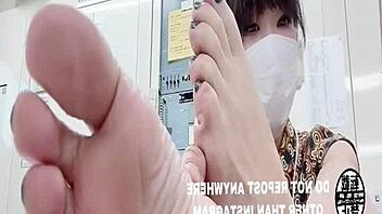 want to see asian feet in the office?