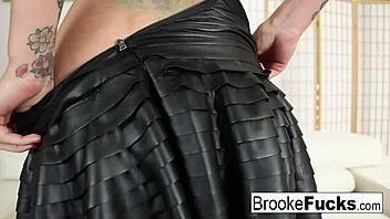Sexy Milf Brooke Brand Inserts Toy And Masturbates