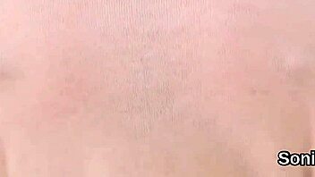 British bride sonia spreads legs, flaunting big tits in cheating masturbation fetish.