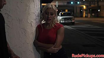 stranded babe got roughly pounded by stranger, big tits bouncing