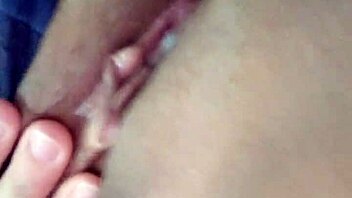 Showing off her wet pussy in this narrative scene