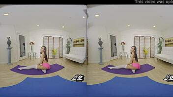 Yoga girl rides dick