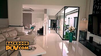 POV - Anal Slut Alexa Flexy in Hardcore Threesome Fuck with Blonde Babes