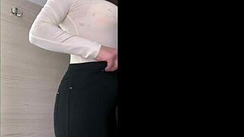 hot milf teases in public fitting room