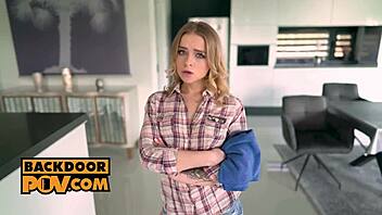 POV - Anal Slut Alexa Flexy in Hardcore Threesome Fuck with Blonde Babes