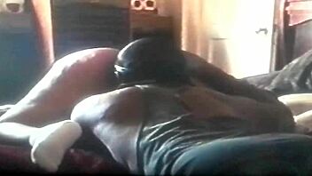 ebony girlfriend reaches orgasm in doggystyle position