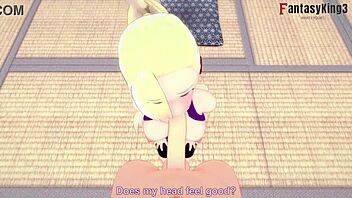 Ino yamanaka performs a blowjob in naruto.