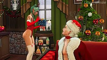 Tav rides on astarion for her pleasure on christmas eve - sims 4 - 3d animation