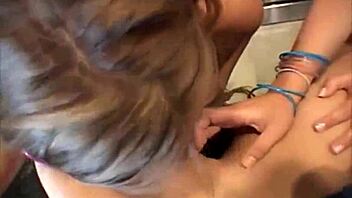 amateur teen lesbians summer and topanga lick hairless pussies in threesome