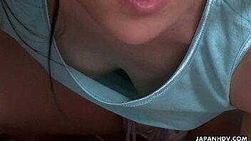 Asuka Ayanami, a mature Japanese woman, gives an uncensored blowjob and gets fucked in various positions