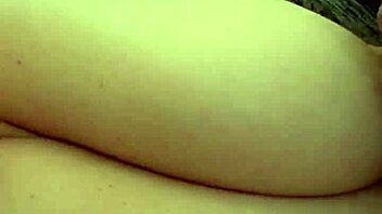 Jerking my cock on my wife's amazing natural 42F tits