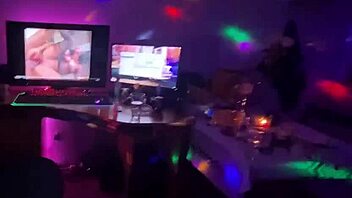 MILF WIFE SHOWS OFF BIG ASS AND TITS WHILE RIDING MONSTER COCK IN LINGERIE