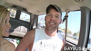 Men having sex in gay porn video