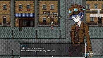 Detective Girl Investigating Missing Dancer In Steam City
