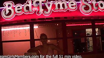A charming and innocent teenager exposes herself and indulges in self-pleasure in dangerous locations in Tampa