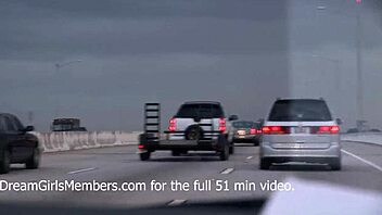 Cute nerdy teen 18+ dares to flash and stroke in Tampa's risky spots