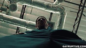 brandon anderson faces muscular deepthroat in uniform