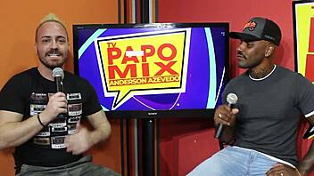 Vitor guedes performs in a hardcore gay sex show in sao paulo.