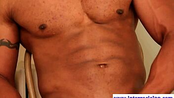 Ebony Jock Amateur Cums After Jerking Thick Cock