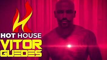 Vitor guedes performs in a hardcore gay sex show in sao paulo.