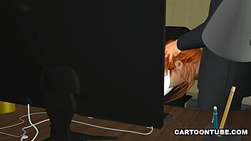 busty secretary fucks at office