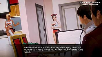 beautiful 18yo teen shows off ass and tits in job interview