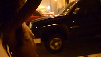 Foxy goes butt naked in public for anyone to see