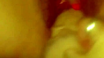 she fingers her tight wet pussy while i stuff her with a gigantic dildo, moaning loudly 😩