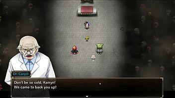 Karryn strips naked in prison hentai fight