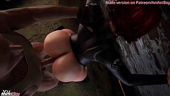 black widow's sex adventures with big black cocks 😏