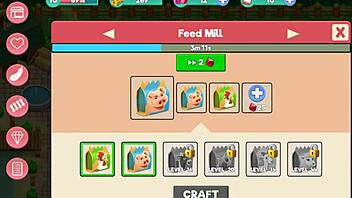 Nutaku Booty Farm Hentai Game Part 07 with Sexy Brunette Flashing